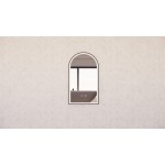 AR2 Arch LED Mirror With Matte Black Framed 450 * 800